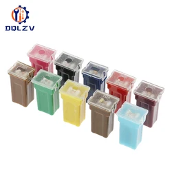 2PCS 20A 25A 30A 40A 50A 60A Insurance Auto Square Fuse Tube for Car Air Conditioning Insurance Fan