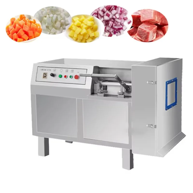 ماكينة تقطيع مكعبات الزنجبيل الأوتوماتيكية المخصصة ماكينة تقطيع الخضروات المكعبة ماكينة تقطيع اللحوم المجمدة