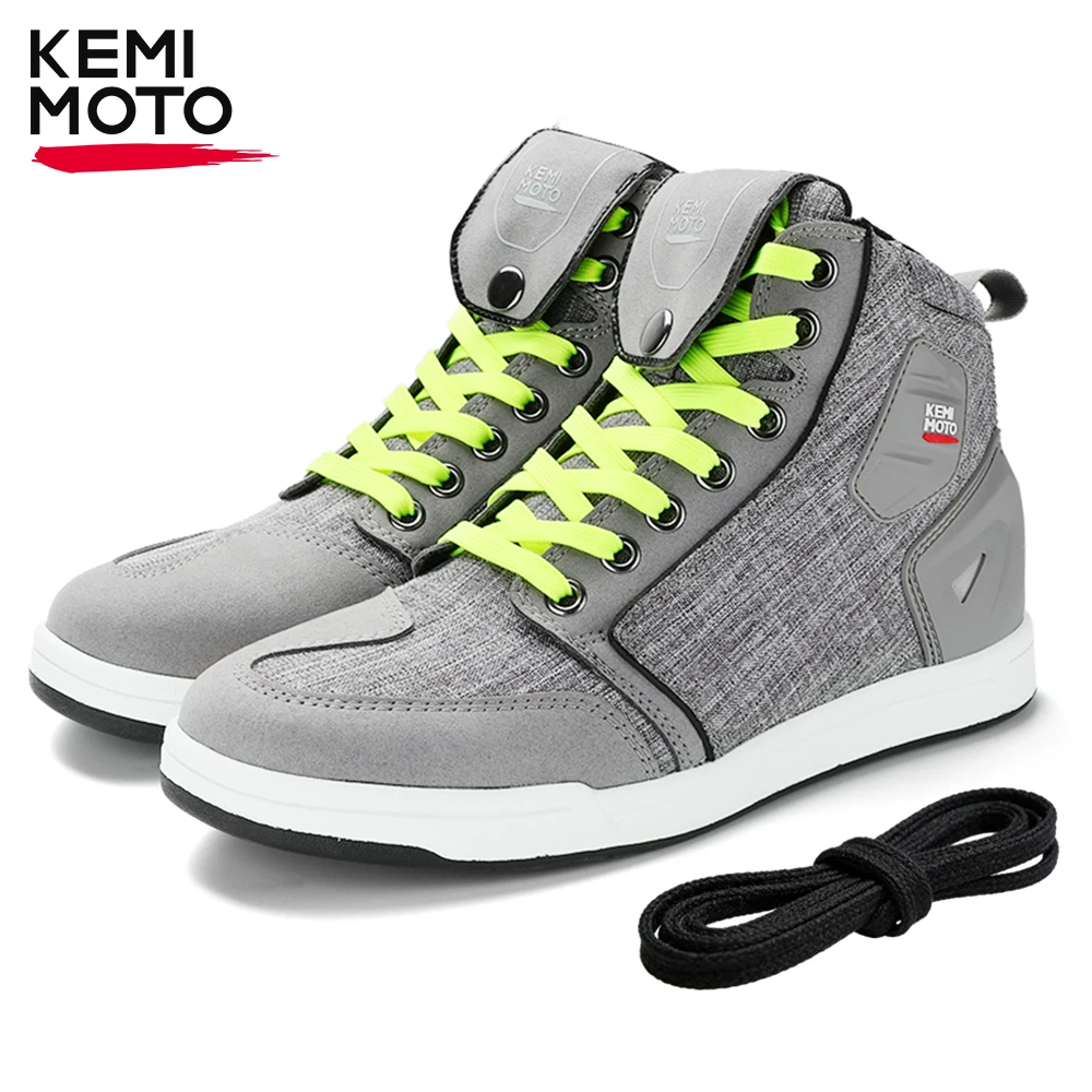 

Motorcycle Shoes Men Riding Boots Casual Flat Shoes Anti-collision Toe Heel Protection Outdoor Cycling Motobike Sports Sneakers