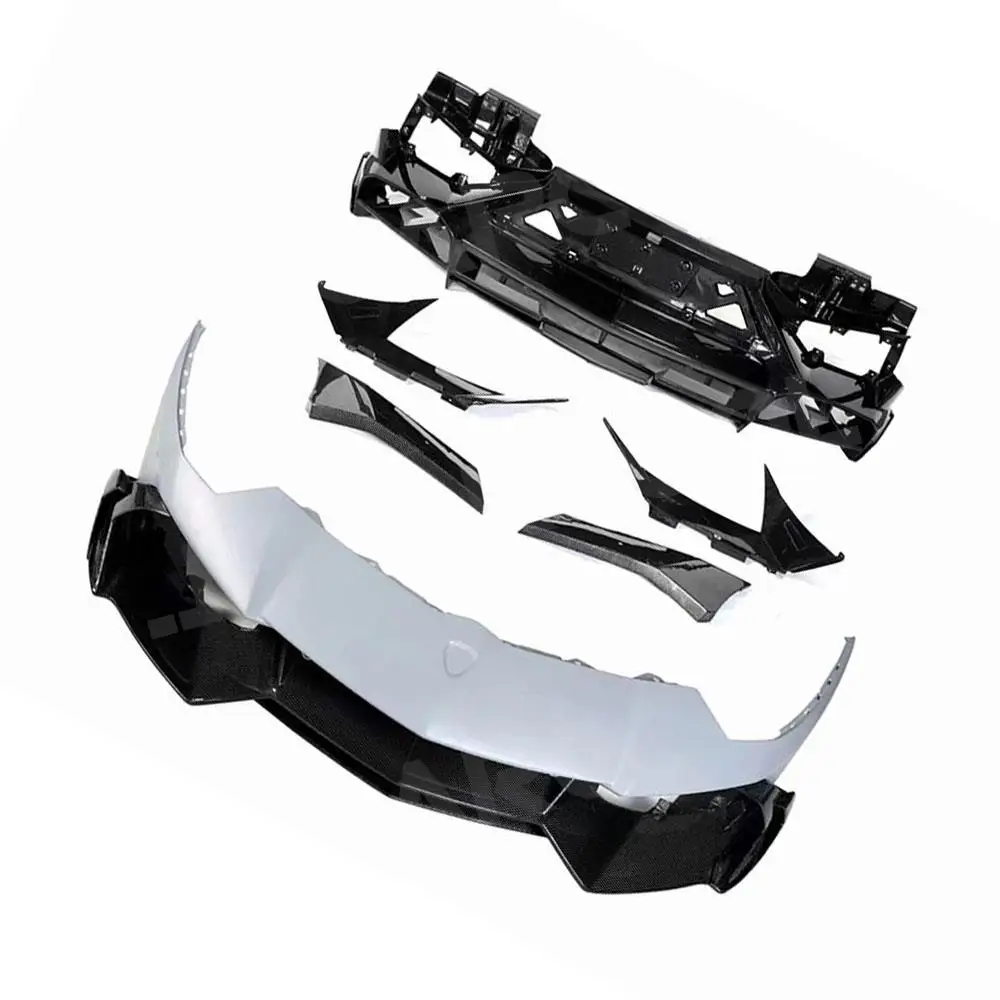 Carbon Fiber Front Bumper Lip Rear Diffuser Rear Spoiler Body Kits For Lamborghini Aventador LP700 LP720 to LP750 SV Accessories