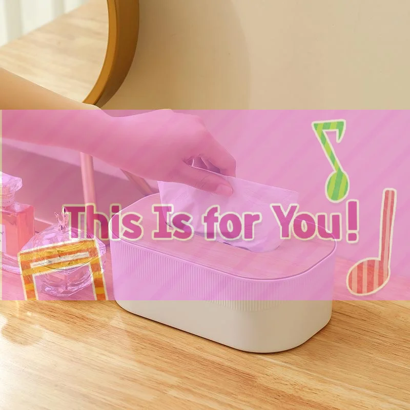 Plastic Tissue Box With Wooden Cover Nordic Simplicity Style Desktop Napkin Box Living Room Bathroom Toilet Square Tissue Box