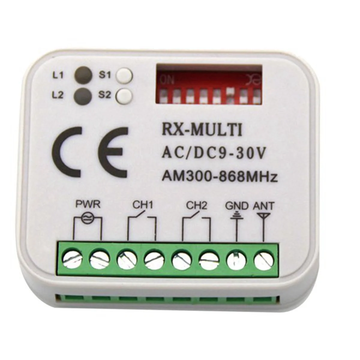 Multi-Frequency Receiver RX-MULTI 300-900MHZ Control Switch for Access Control Wireless Remote Controller,B&L47R