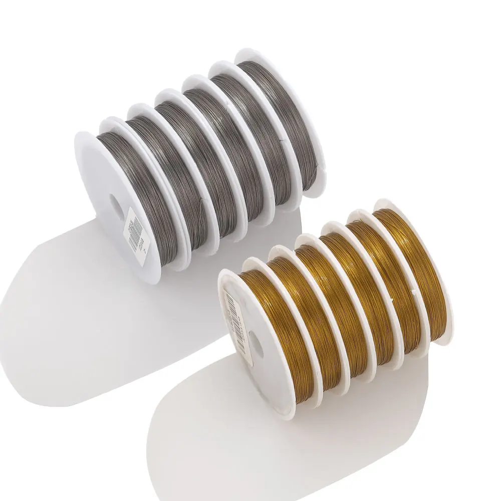 50m/roll 0.35-0.8mm Stainless Steel Wire Resistant Strong Line For Jewelry Making Supplies Tiger Tail Beading Wire Accessories