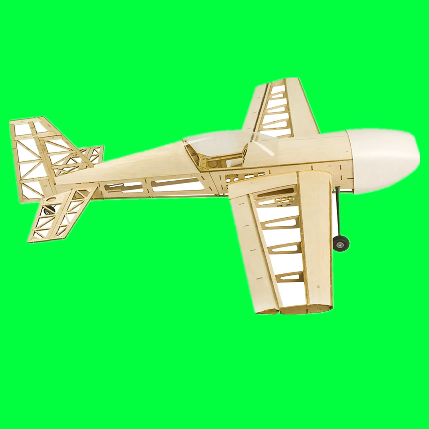 Extra330 1000mm Balsa RC Plane Kit Laser-Cut, Aerobatic Frame for DIY Builders - Uncovered Model for Intermediate Hobbyists