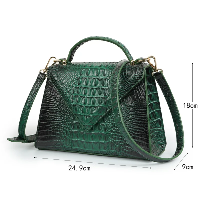 High Quality Crocodile Women's Top Handle Handbag Small Tote Bags Designer Vegan Leather Samll Crossbody Shoulder Satchel Bag