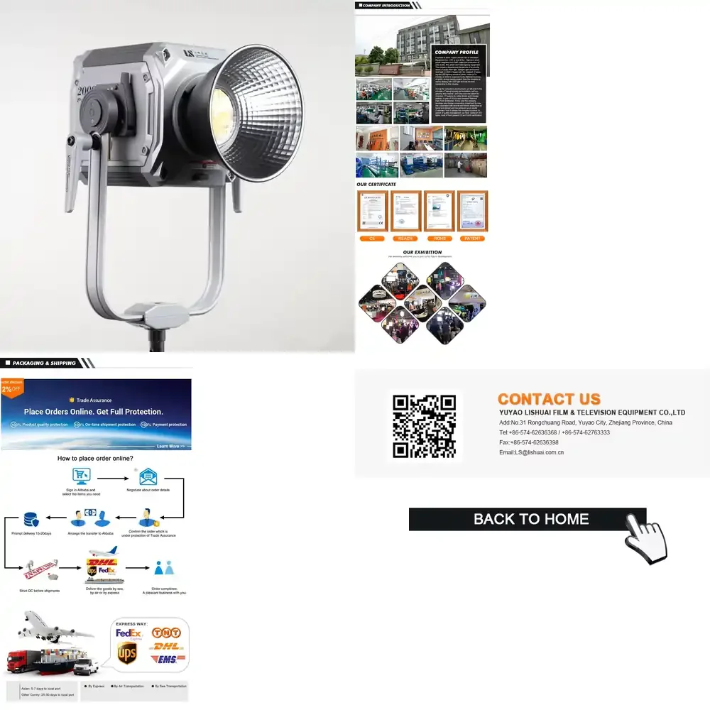 Bi-Color LED Video Studio Light 1000W DMX Professional COB Lighting for Photography Film Video