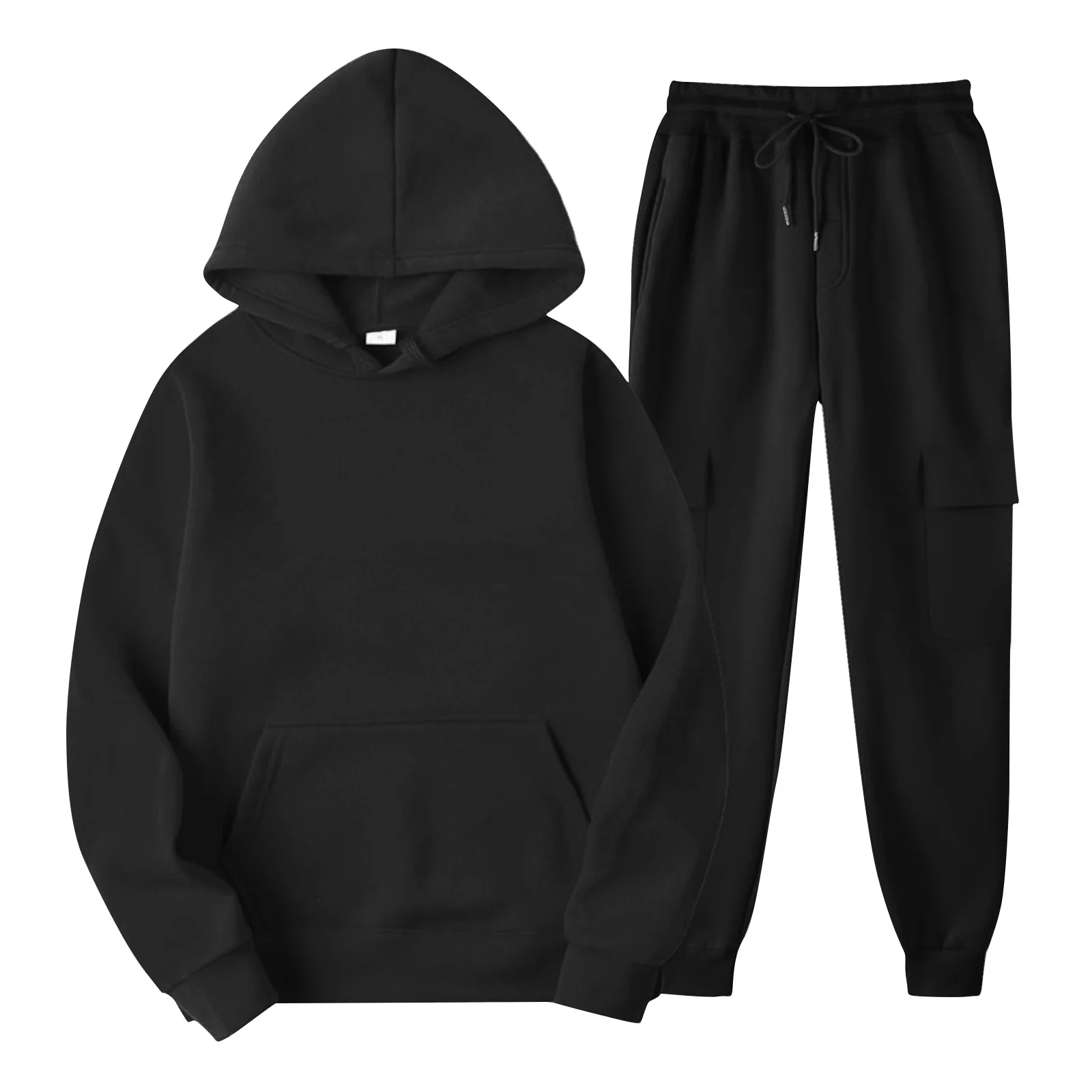 

Men'S Women'S Casual Street Zipper Set Hoodie And Sweatpants Y2k Retro Sports Suit Two-Piece Running And Jogging Set