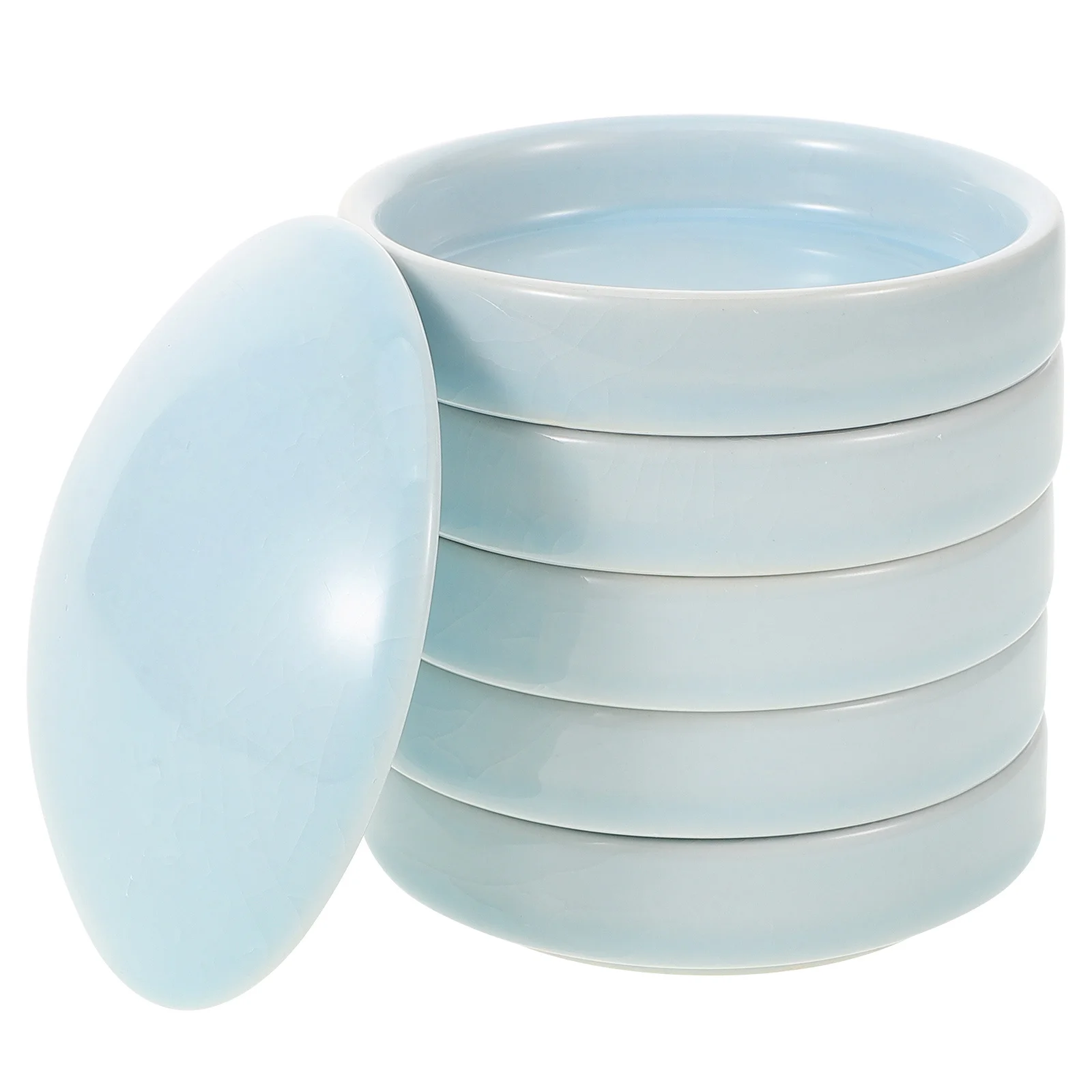 

1Set Ceramic Ink Trays 5-Layer Stackable Watercolor Mixing Palette for Paints Multi-Functional Pigment Plates Art Painting