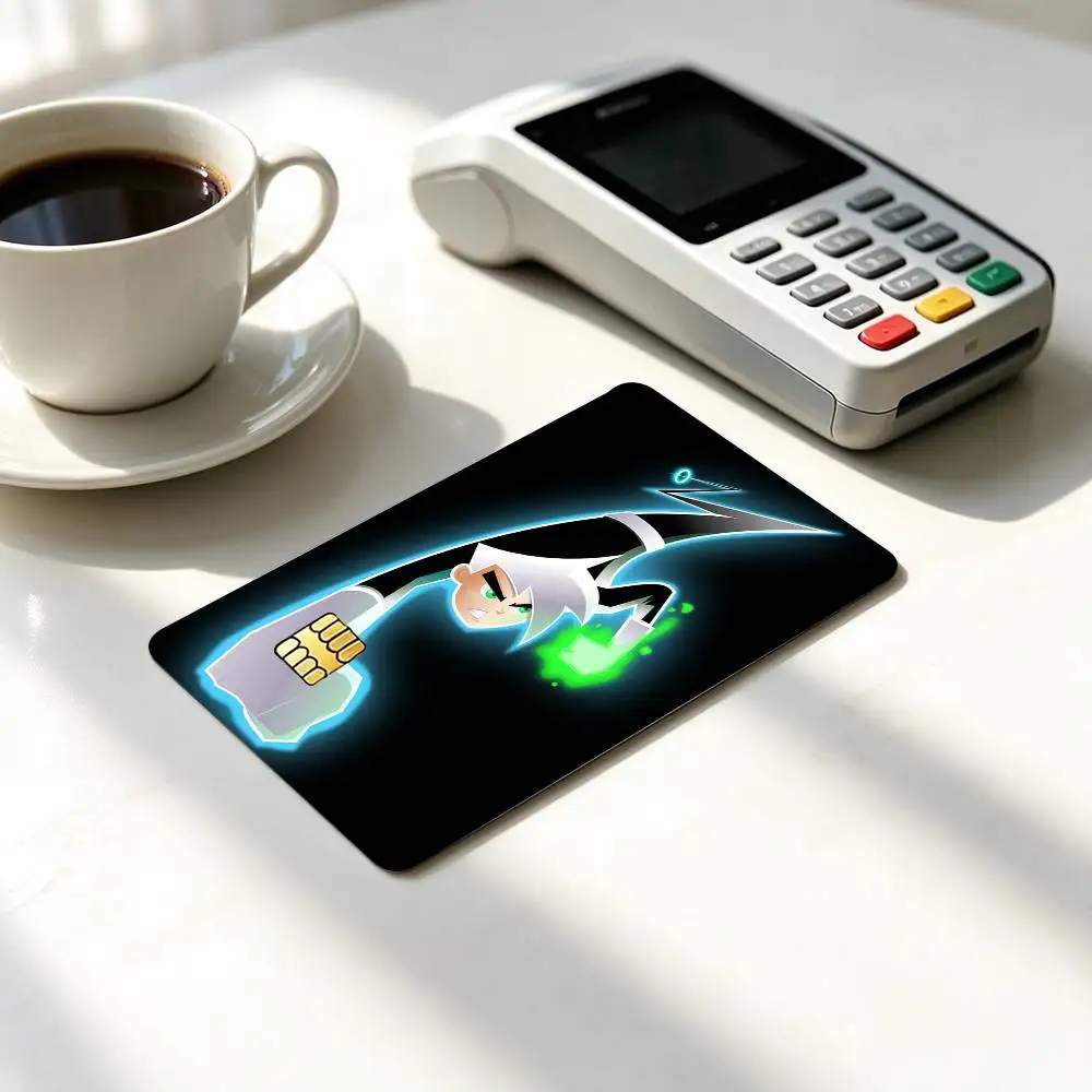 Danny Phantom Fenton Cartoon  Credit Card HD Stickers Game Card Decal Small Chip Waterproof Sticker Gift