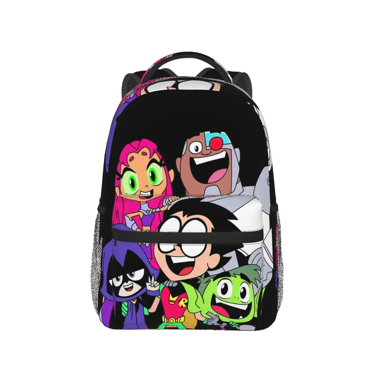 男の子と女の子のための十代のタイタンの絵のバックパック、学生のランドセル、漫画のリュックサック、ショルダーバッグ、大容量、子供のためのブックバッグ