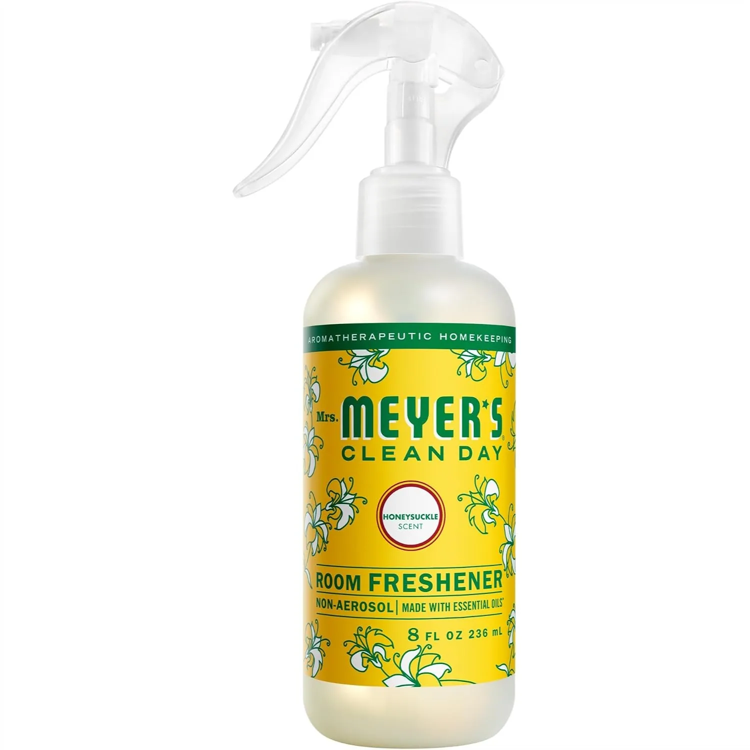 Room Spray Honeysuckle Scent 8 Fl Oz for Instant Home Freshening with Essential Oils