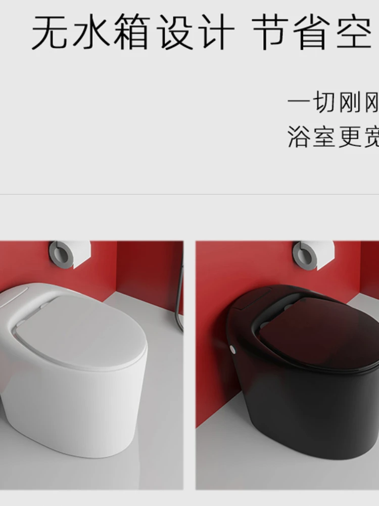 Household Black Pumping Ceramic Creative Personality Small Toilet Color without Tank Egg-Shaped Pulse