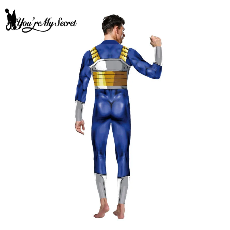 [You\'re My Secret] Anime Cosplay Goku Costume Adult Superhero Jumpsuits Halloween Carnival Costumes Uniform