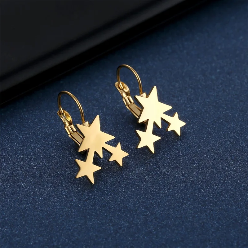 Stainless Steel Earrings New Aesthetic Stars Korean Fashion Charms Sexy Charm Bear Earring For Women Jewelry Party Gifts