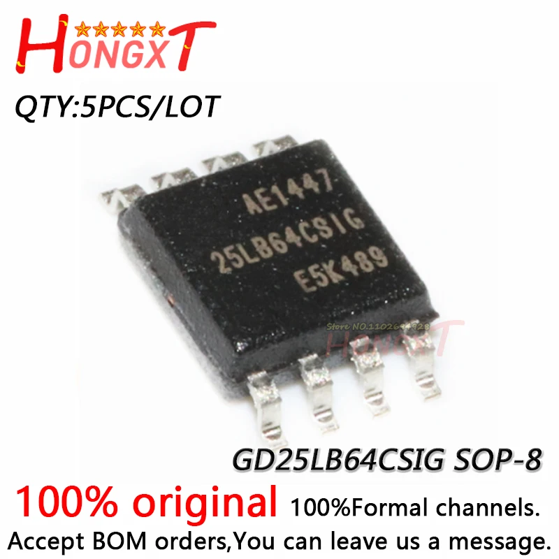 5PCS 100% New 25LB64CSIG GD25LB64CSIG SOP-8.Chipset