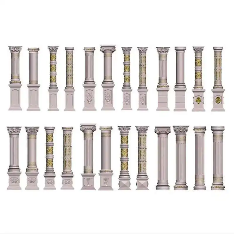 

Roman Column Mold European-style Component Villa Gate Square Column Decoration Garden Building Cement Square Column Mold
