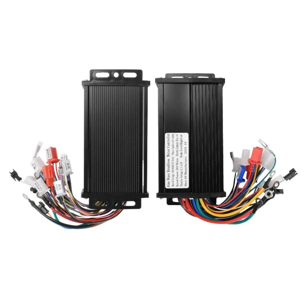 

DC36V48V60V/72V 500W Brushless Motor Controller 30A Electric Bike Black Aluminum Alloy Sine Wave DC Electric Motor Controller