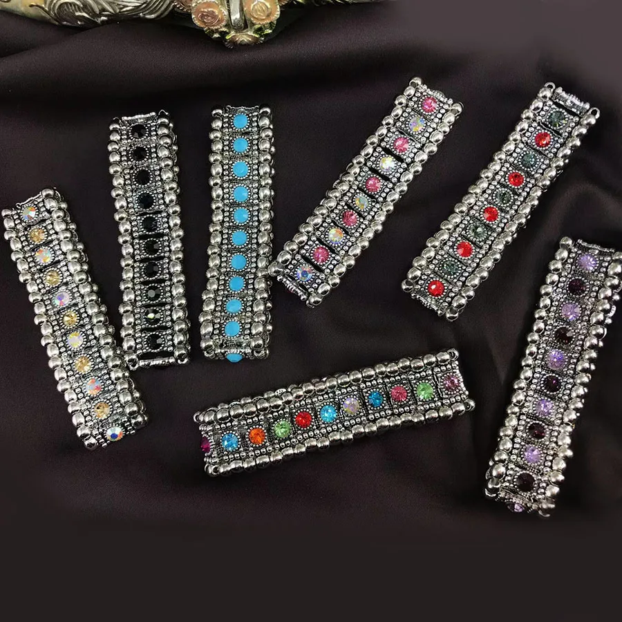 Vintage Rhinestone Elastic Bracelet For Women Holiday Leisure Daily Wear Fashion Decorative Jewelry