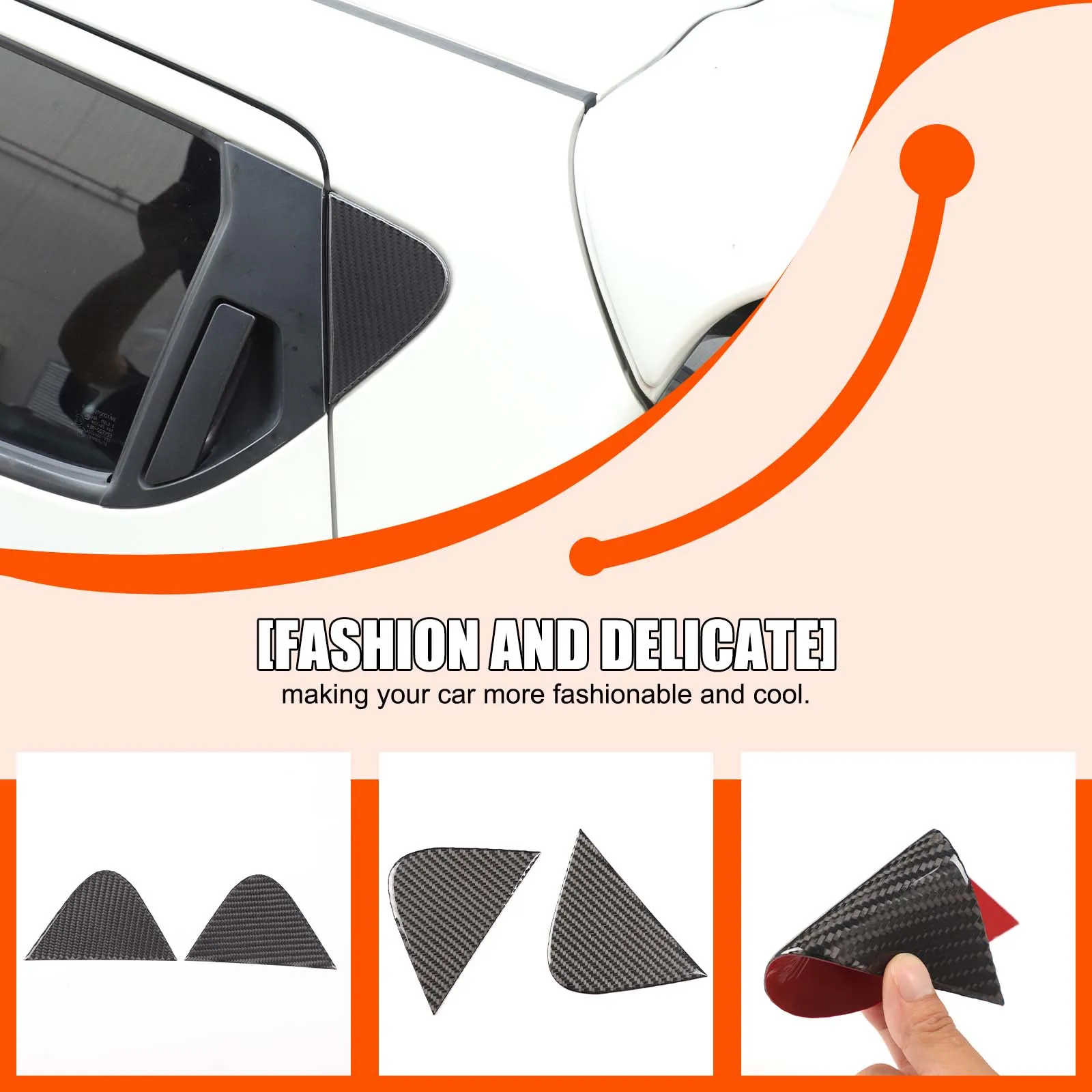 لينة ألياف الكربون نافذة السيارة الخلفية لوحة زخرفية ملصق الكسوة ل 2011-2019 نيسان جوك إنفينيتي ESQ اكسسوارات السيارات