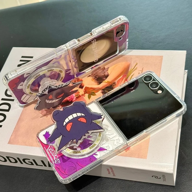 3d-gengar-dobrar-caso-de-telefone-para-samsung-galaxy-z-flip-6-zflip4-zflip5-z-fold-3-4-5-6-7-zfold7-fantasma-pokemons-capa-magnetica