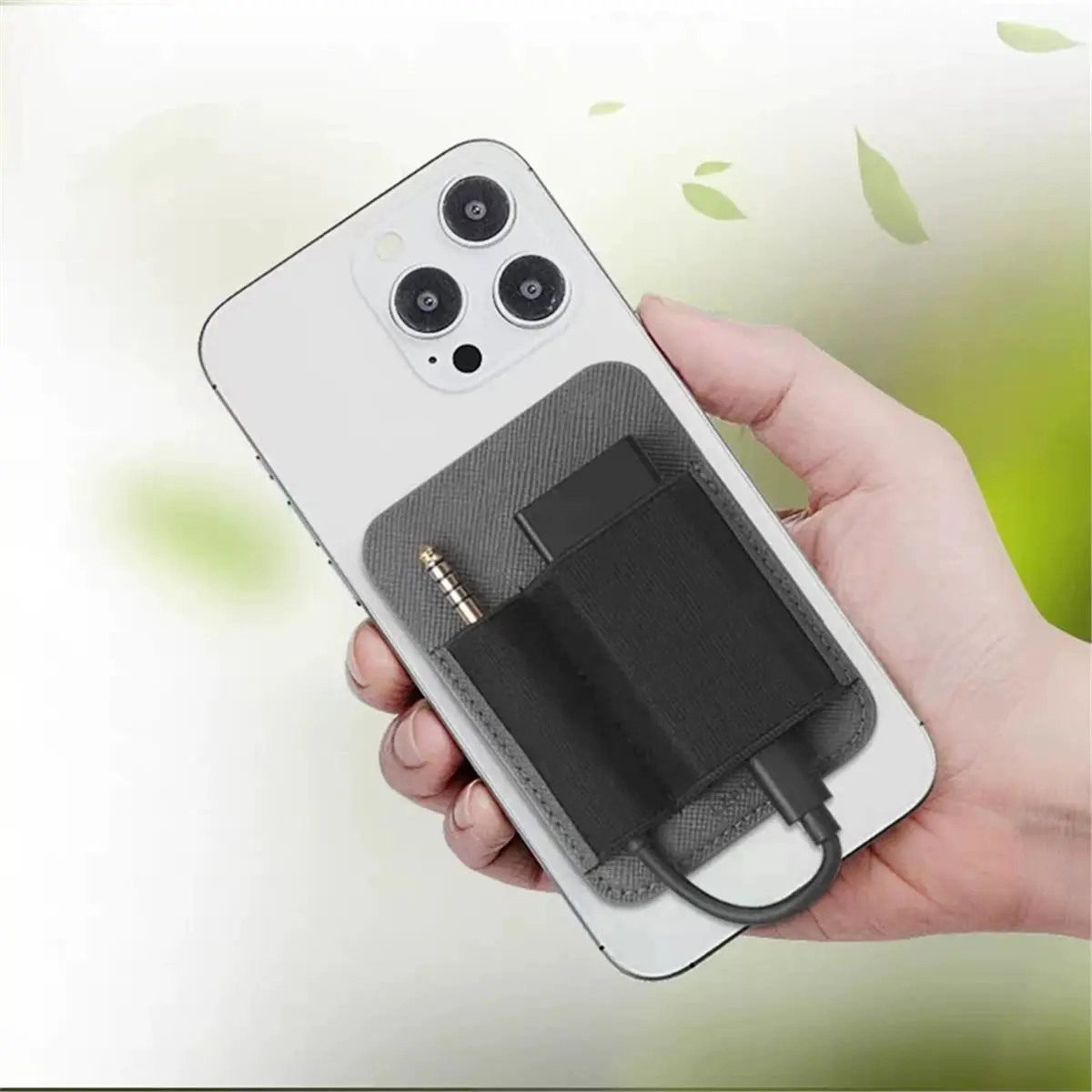 【A75T】 USB Dongles AMP Protective Pouch with Magnetic Elastic Bands for IOS Android Phone Portable DACs