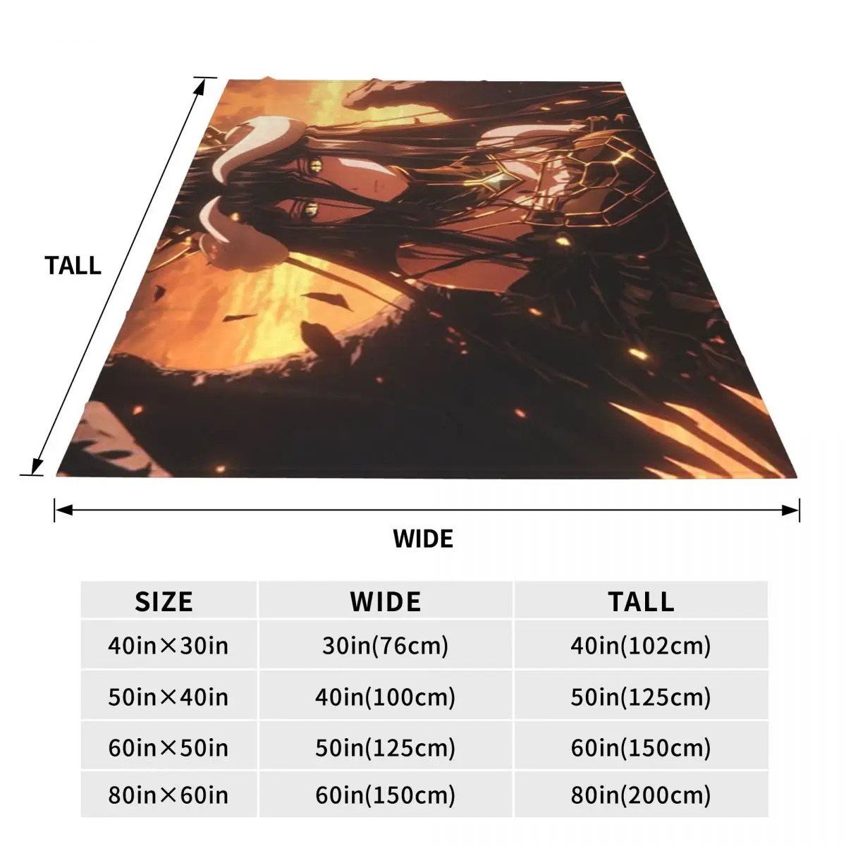 Adventure Anime Albedo Overlord Blanket Flannel Sofa Throw Blanket Multi-function for Couch Bedding Office Throws Bedspread
