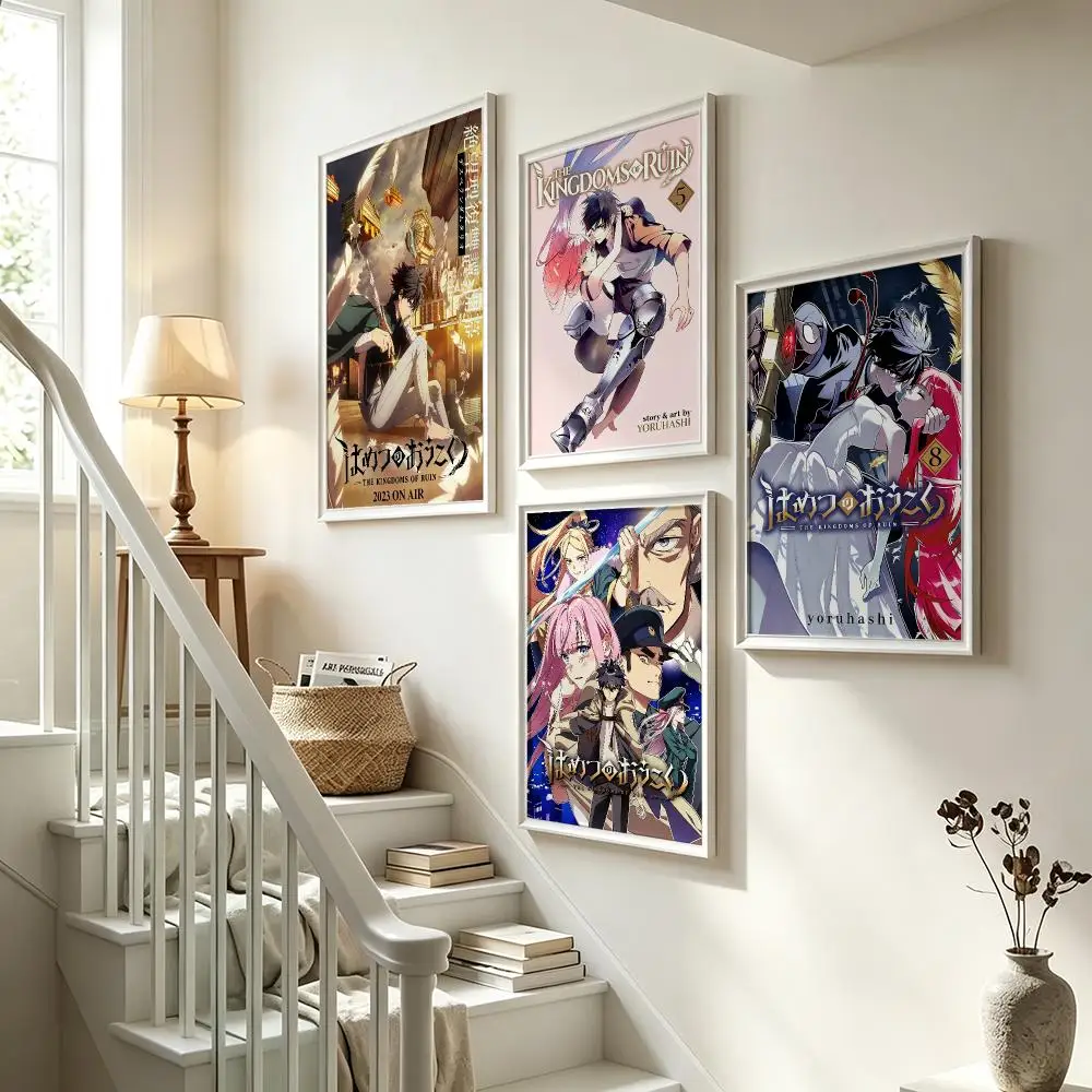 anime The Kingdoms of Ruin Poster Poster HD Waterproof Self-adhesive Art Print Wall Decor for Bedroom Living Room Gift