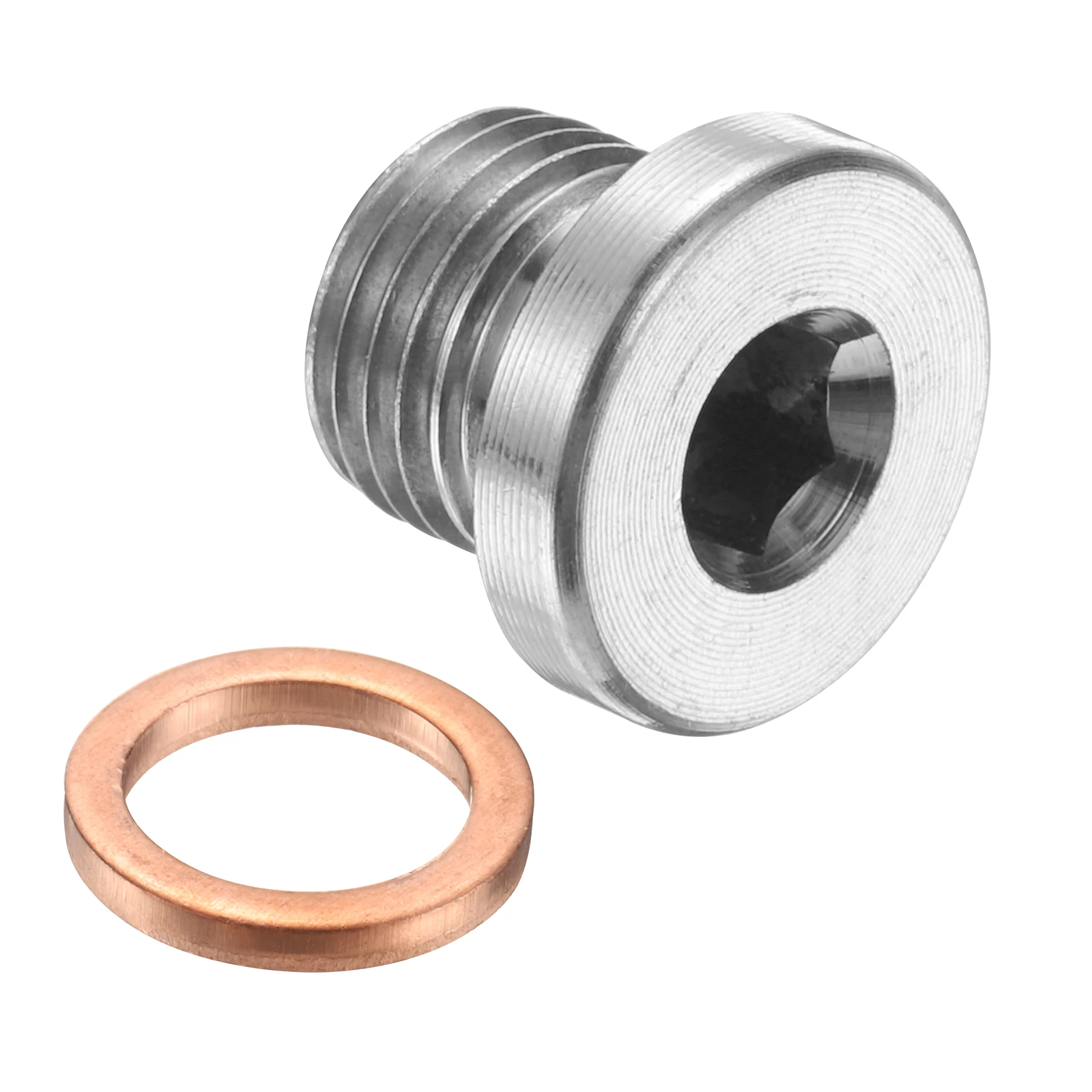 1/2/4Pcs Pipe Plug Fitting Internal Hex Head Socket 304 Stainless Steel M10M12 M14M16 M18M20 M22M26 M27M30 M36 M42 for Industry