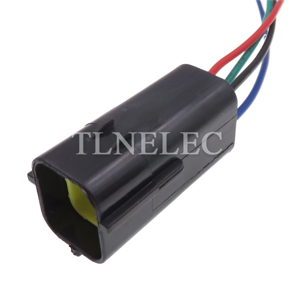 Conector de acoplamiento macho y hembra de 4 pines para coche con cables, Conector de Terminal de cableado con Sensor de oxígeno automático 174257-2 174259-2