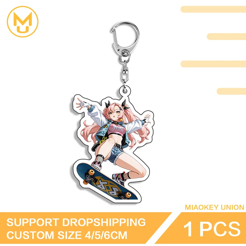 Nicole Demara Zenless Zone Zero Keyring Alluring Waifu Peripherals Acrylic Stand For Hook Window Screen Strap Frame Edge Decor
