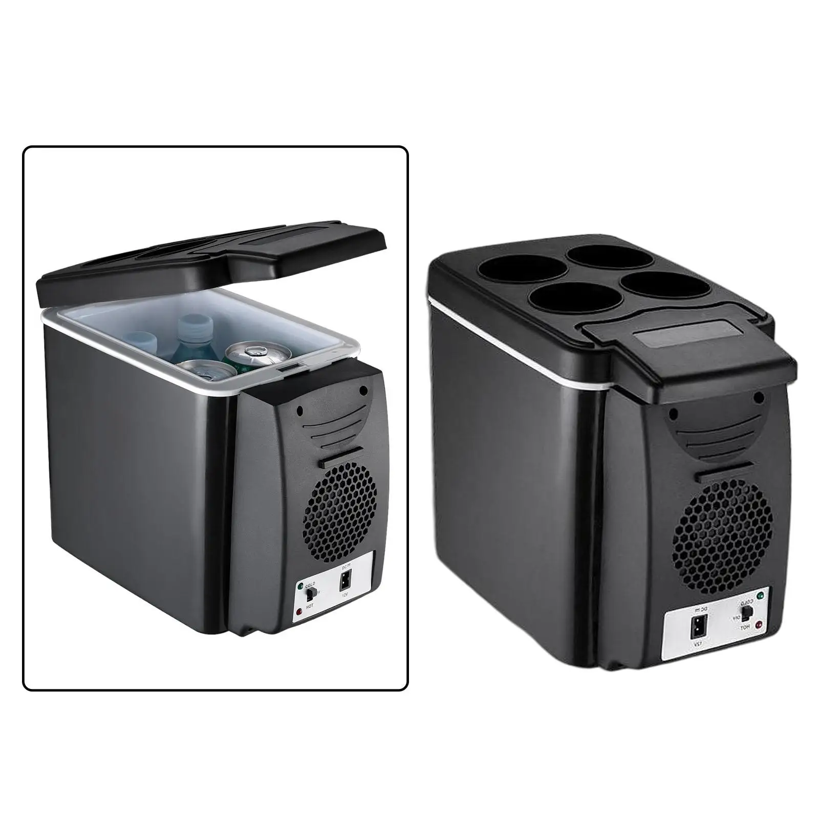 6L Mini Car Fridge Refrigerator and Warmer 12V, Set to Warm Up to 65°C or Choose Cool to 5°C