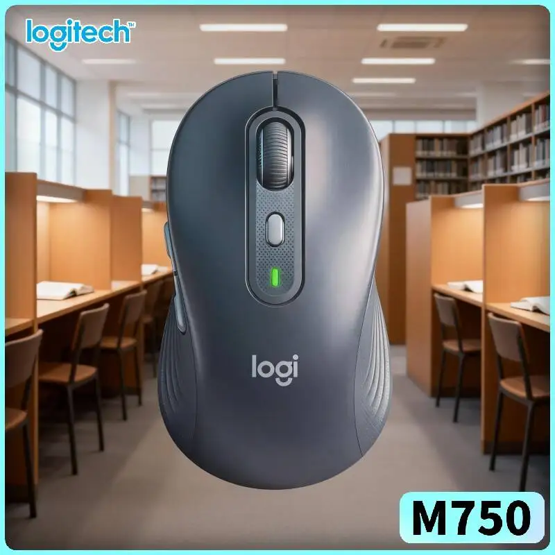 Silent M750 Bluetooth Mouse - Soft Grips, 4000 DPI, 90% Noise Reduction, 10m Range, 24-Month Battery, Daily Work Pick