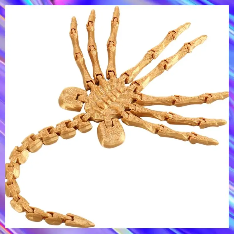 B69C Facehugger نموذج مفصلي بالكامل فيلم الدعامة تحصيل تمثال الخيال العلمي الرعب ديكور
