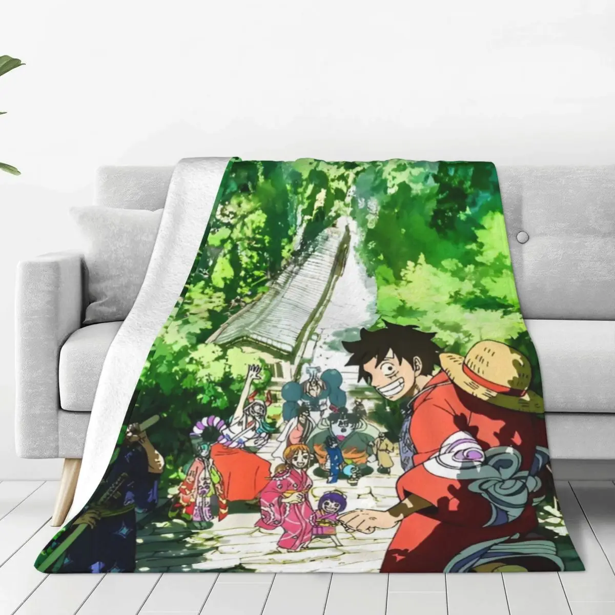 One Anime P-Pieces Blanket Camping Flannel Bedding Throws For Couch Bed Warm Soft Design Quality Bedspread Gift