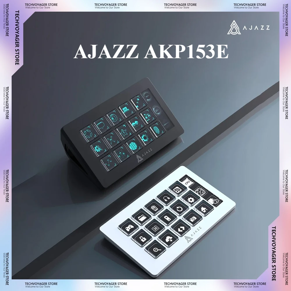 

Мини-клавиатура AJAZZ AKP153E, многофункциональная консольная панель, 15, макро-клавиши, триггерные акции, настольная клавиатура на заказ, подарки