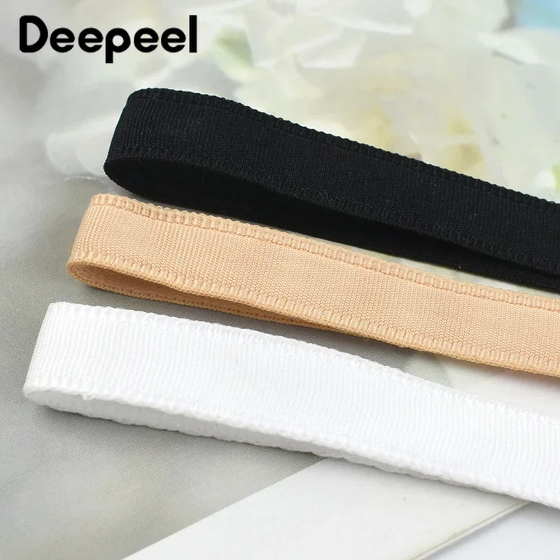 5-30M Deepeel 10mm Tubular Webbing Underwear Bra Fishbone Protective Ribbon Swimsuit Corset Fixed Tape DIY Sewing Accessories