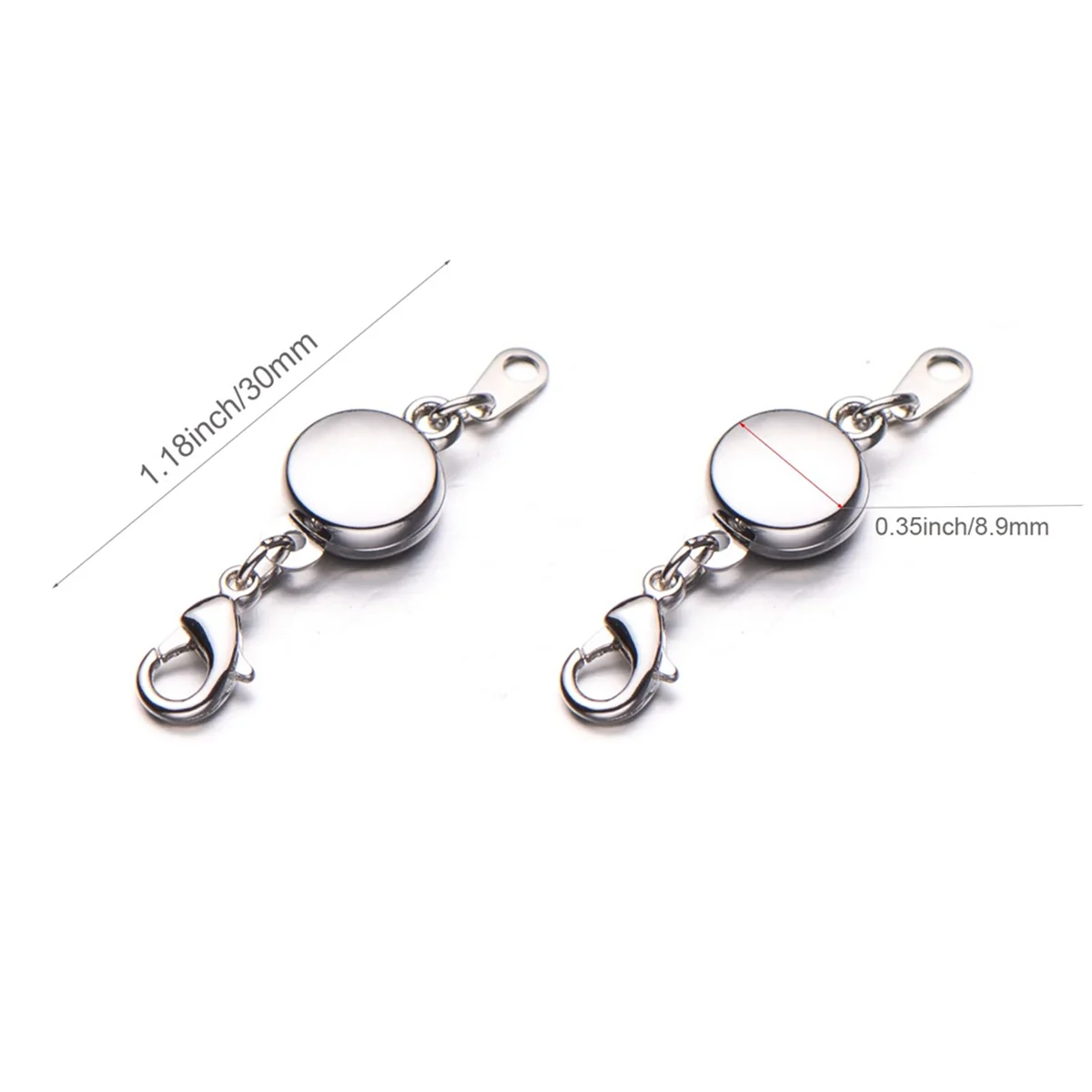 Магнитные ювелирные застежки A14E для ожерелья, браслета, ввинчивающейся системной застежки-омары, пряжки для соединения браслета, 4 шт.