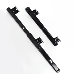 1Pair Heavy Duty Ball Bearing Slides Keyboard Drawer Tray Accessories Furniture Rail Rack With Adjustable Height Bracket