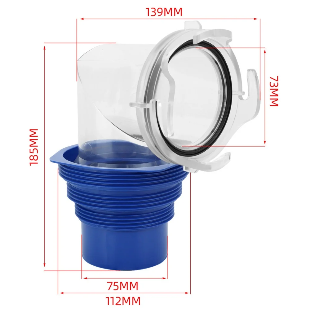 

39736 RV Sewer Hose Elbow - 4-in-1 Adapter, 360-Degree Rotation, Built-in Gasket Odor-Tight Protection，RV Accessories