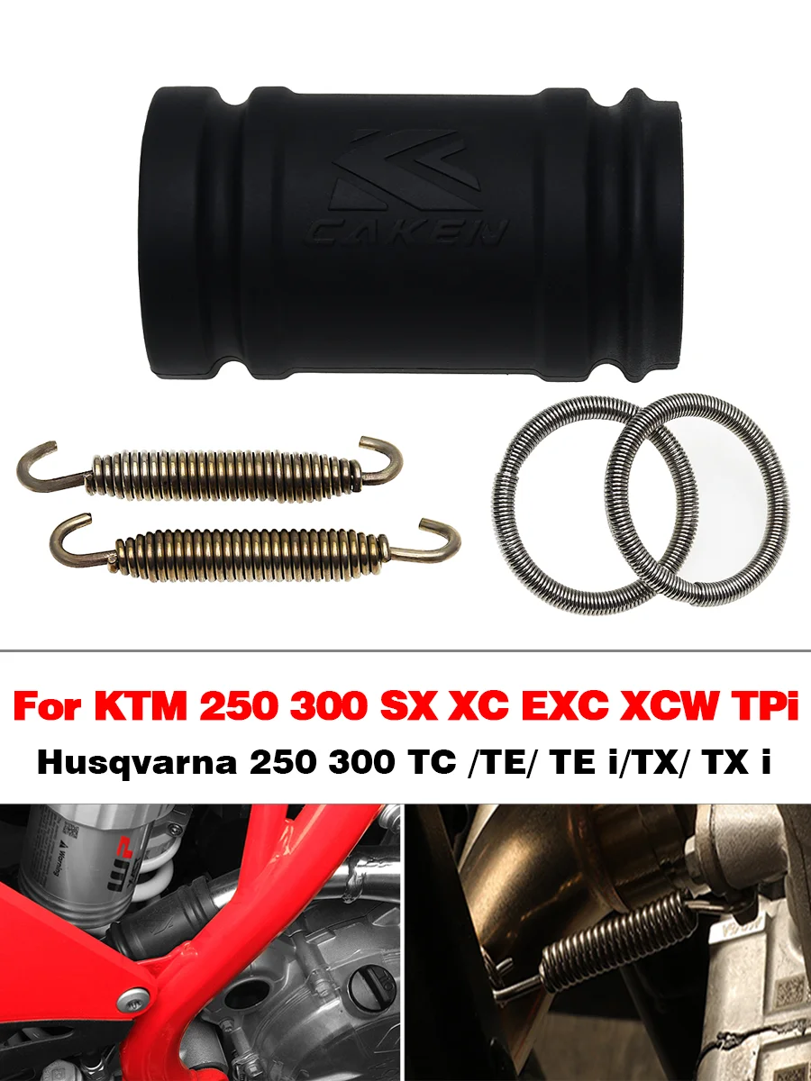 Kit de raccordement avec joint et ressort pour tuyau d'échappement de motocross KTM Husqvarna GASGAS XC SX EXC XCW TPI TC TE TX EX EC MC etc.