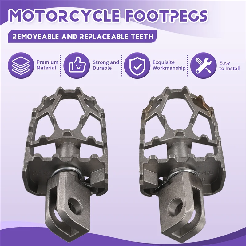 【قطرة السعر! !】 ملحقات الدراجة النارية مسند قدم قابل للدوران أوتاد قدم بدواسات مساند قدم لـ CFMOTO 450MT MT450 MT 450 CF4