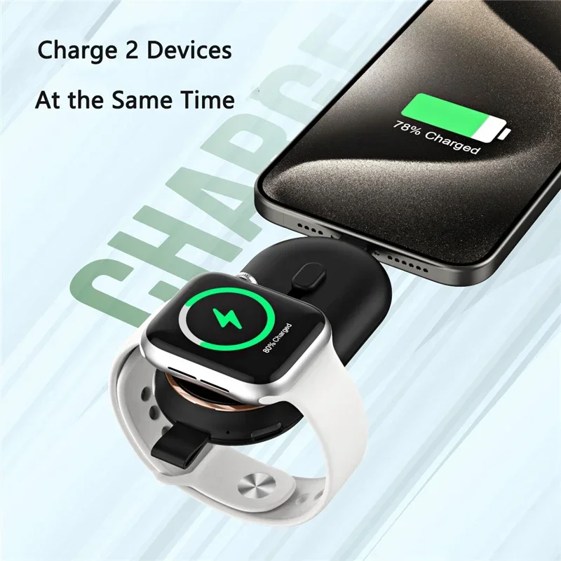 Mini Power Bank 2000mAh Magnetic Wireless Charger for Apple Watch 8 7 6 iPhone 14 12 13 mini External Battery Charger Powerbank