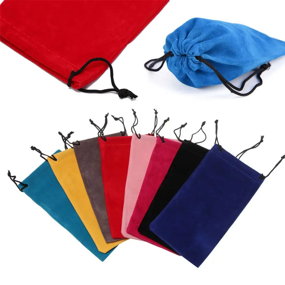 Internally fixed glasses cloth polka dot glasses storage bag, portable multi-color glasses bag, stylish and compact glasses bag.