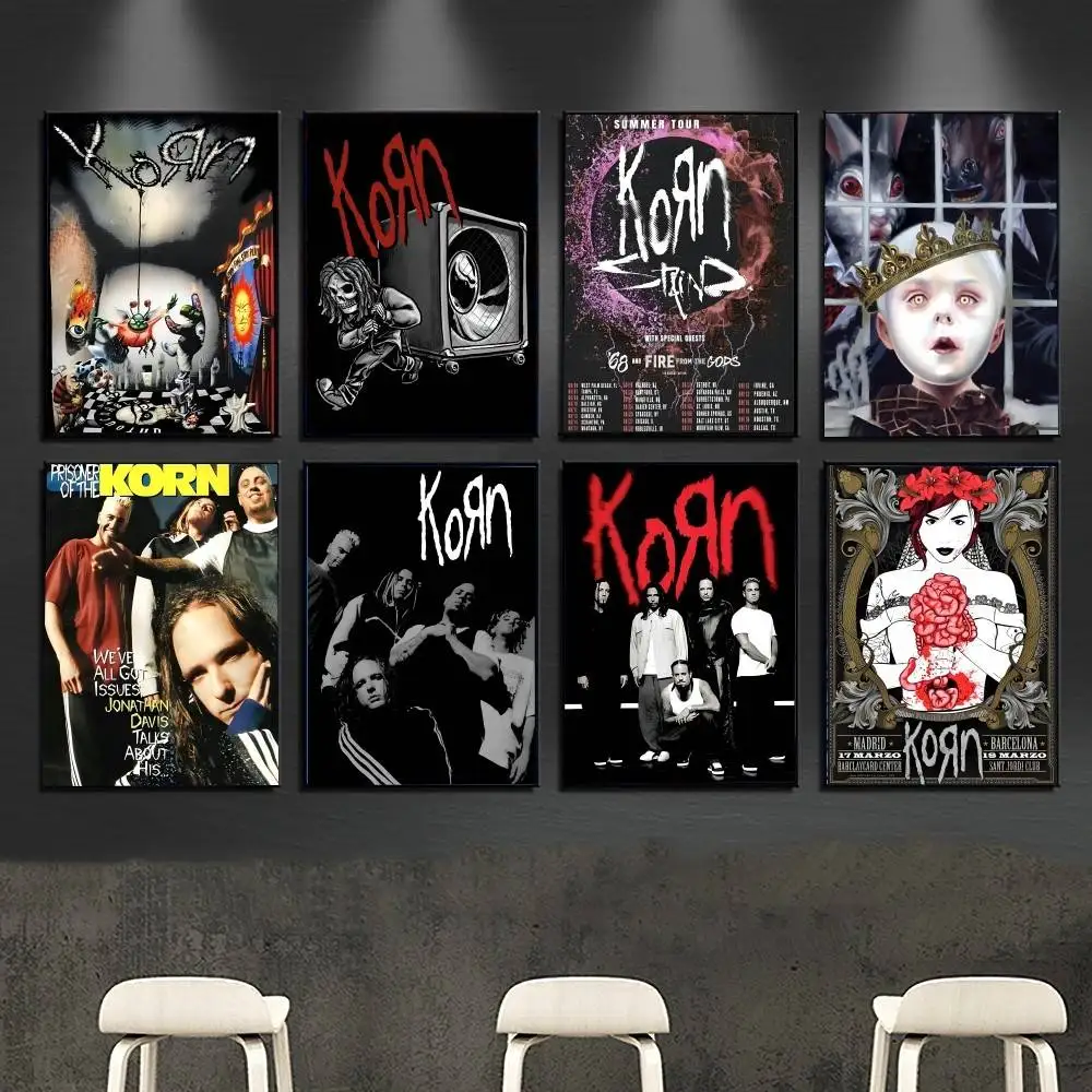 K-Korn Rock Band Music Poster Picture Canvas Painting Wall A