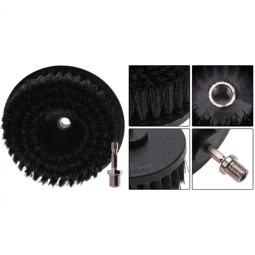 6 Inch For M14 Electric For Drill Brush Wheel With For High Density Nylon Bristles For Car Rim Tire Gap Cleaning And Home Floor