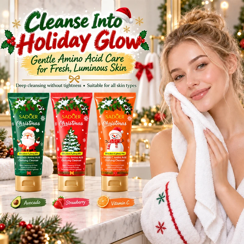 Christmas Gift Amino Acid Facial Cleanser Deep Cleansing Brightening Nourishing Refreshing Non‑tight Leaving Skin Soft & Smooth
