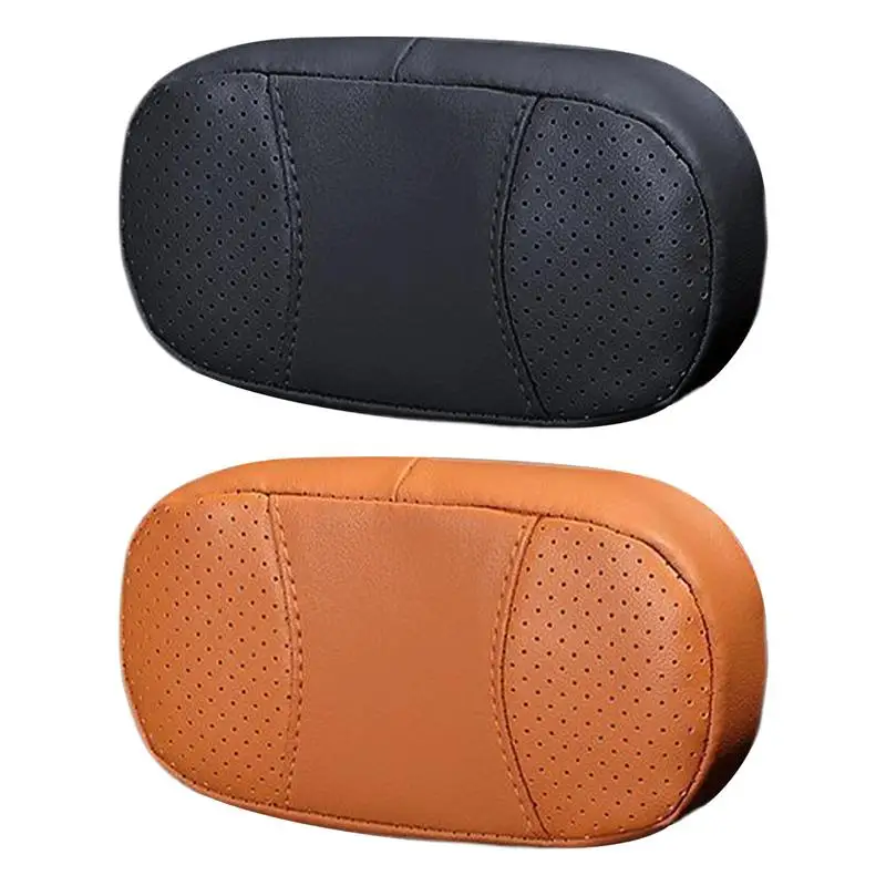 Car Leather Knee Pad Generic Damage-free Installation Auto Pillow Long Distance Driving Leg Pad Hand Holder Support Accessories