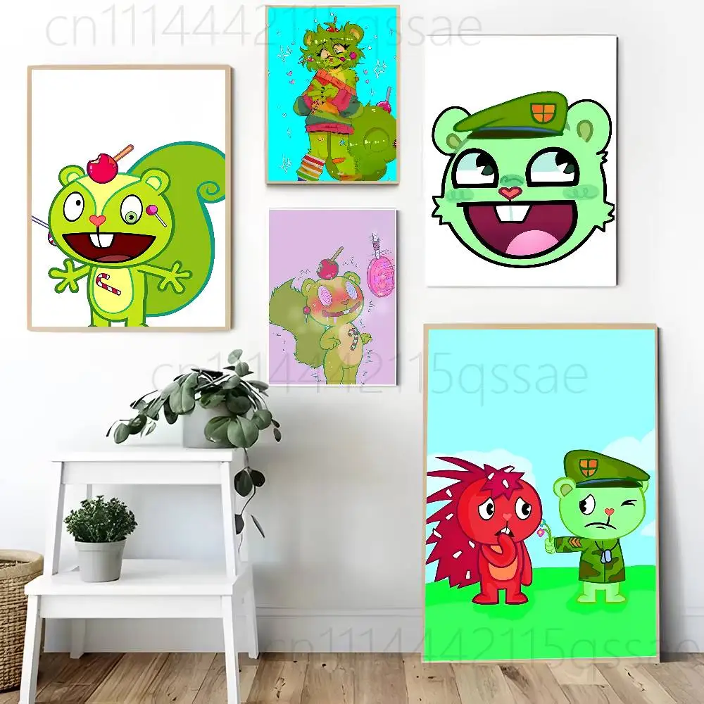 Repetitive cycle Flippy Flaky HTF Frameless Canva Painting Decorative Art Printing Poster Image Home Bedroom Decoration Painting