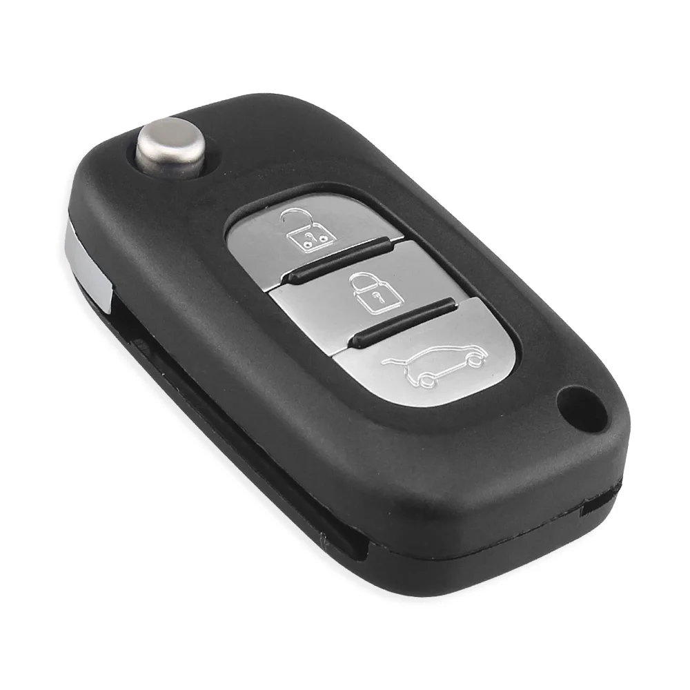 KEYYOU 3 Buttons Remote Flip Key Shell Case Fob For Renault Clio Kangoo Modus Megane Car Key