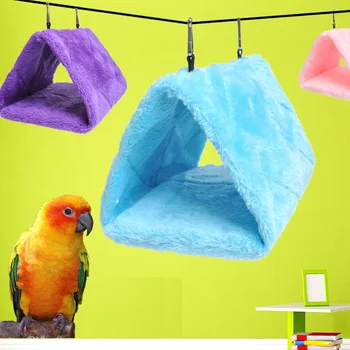 Warm Plush Bird Hammock Cave Bed 1